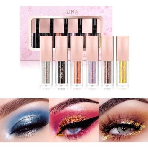Yanqina yan qi na Eye Shadow Shiny Liquid High Light Pearly Lustre Set yan ying ye 8515