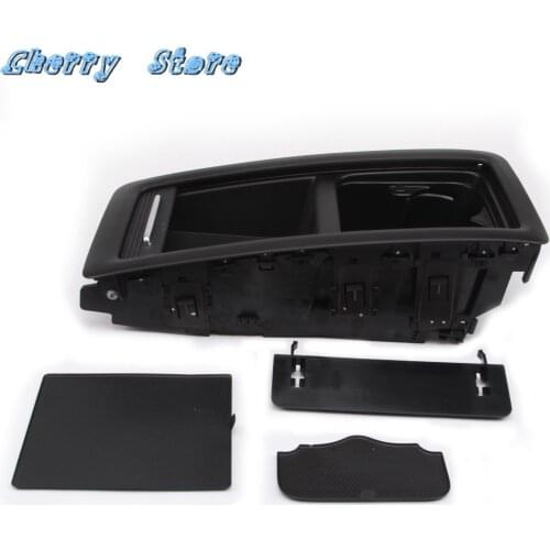 NEW 3C8 885 977 C Plastic Black 4 Seats Rear Seat Bench Central Storage Box Tray For Volkswagen CC 2009-2015 PASSAT CC 2009-2012