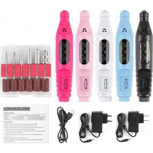 Upgrade 20000RPM Manicure Nail Drill Manicure Machine Nail Machine Portable Nail Drill Bits Set Manicure Apparatus Nail Sander