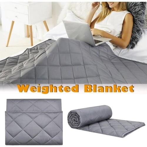 Cotton + fiber Weighted Blanket Glass Beads Environmentally Friendly Ventilation Relieve Stress Children Adults Weight Blanket