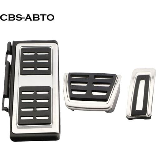 CBS ABTO Car Pedals Foot Fuel Brake Clutch Pedal Covers for Audi A3 8V S3 RS3 Sportback Cabrio fit The Left Hand Driving Style