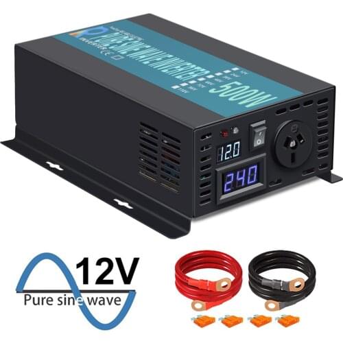 Peak 1000w Solar Inverter 12v 220v dc to ac 500W Pure Sine Wave Inverter Battery Charger Customizable Off-grid System Controller