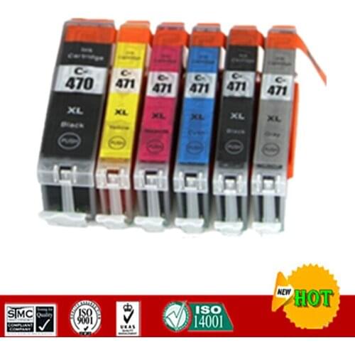 Compatible for PGI470 CLI471 PGI-470 CLI-471 Ink cartridge suit for Canon PIXMA MG7740 PIXMA TS8040 TS9040 etc