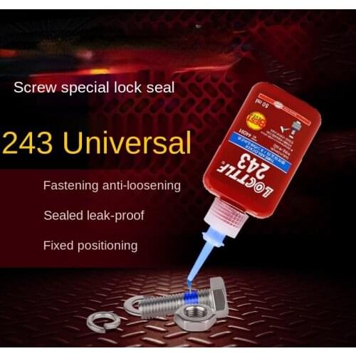 Universal 50ML Anaerobic Adhesive Threadlocker Lock Glue Sealing Anti-corrosion Threaded Nuts Metal Locking Adhesive