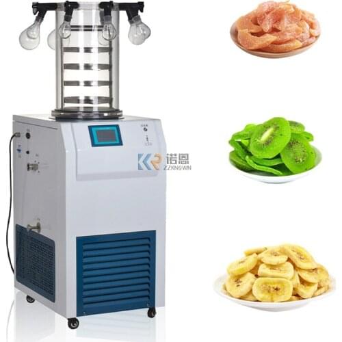 0.09/0.18㎡ Multi-manifol Vacuum Freeze Dryer Machine Vertical Vegetable and Fruit Freeze Dehydrator Ordinary Type and Gland Type