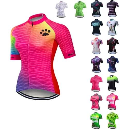 UFOBIKE Cycling Jersey Womens Bike Zip Shirts Short Sleeve Mountain Road Bicycle Clothes Pro Team Racing MTB Tops