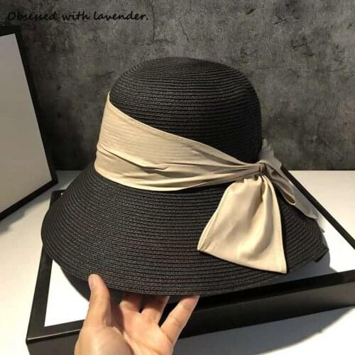 Obsessed with lavender.Hat women summer sun hat beach beach vacation sun visor large brim foldable black