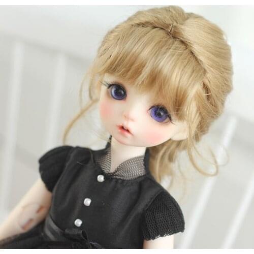 1/6 1/8bjd wig girl doll imitating mohair bangs ponytail twist braid fake hair For SD DD BJD Doll Wig special doll accessories