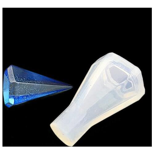 1pcs Transparent Silicone Manual Three Pyramid Three Cubic Silicone Pyramid Energy Tower DIY Handmade silicone craft molds