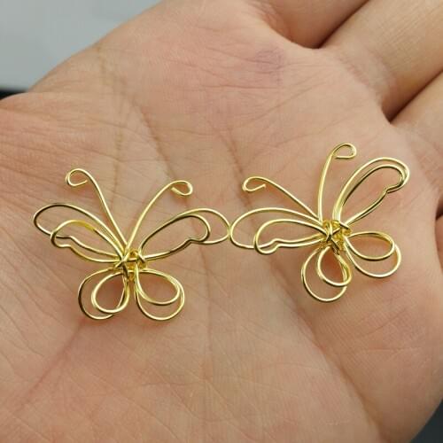 4pcs/lot 20x32mm brass color for earring Hand chain brooch accessories Jewelry DIY Components handmade