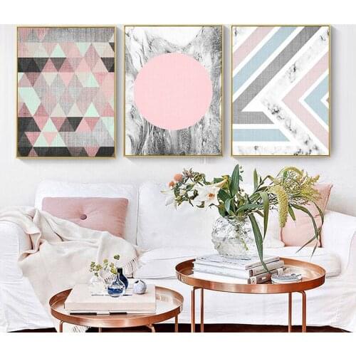 Abstract Geometry Home Decor Wall Art Nordic Canvas Painting Print Poster Modern Minimalism Line Living Room Bedroom Picture