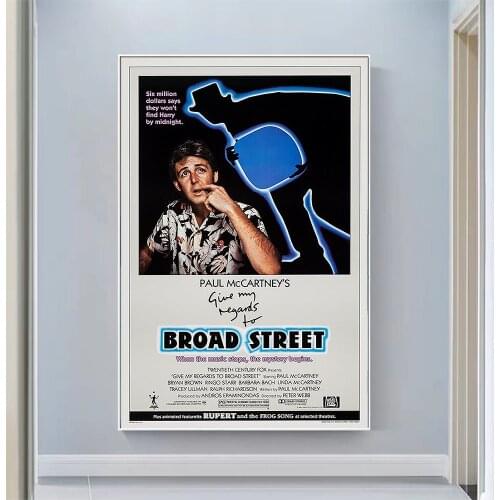 CP1176 Give My Regards to Broad Street (4) Classic Hot Movie Print Silk Fabric Poster Indoor Wall Art Decor Gift