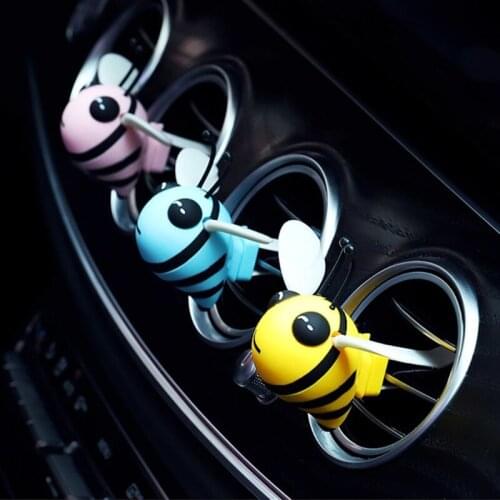 Styling Air Aromatherapy Clip Cute Bee Perfume Diffuser with Fragrant Slice Air Vent Lovely Souvenir Present for Adults A70F