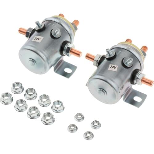 2-Set 200A Continuous Duty Solenoid Relay for Golf Carts,Winch, Marine, Auto