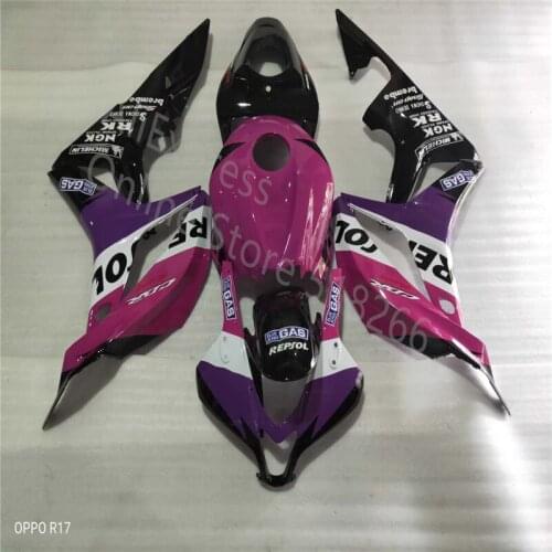 Custom Fairing kit for injection mold CBR600RR F5 07 08 CBR 600RR 2007 2008 cbr600rr ABS pink purple white black Fairing set