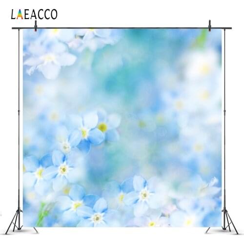Laeacco Newborn Photophone Blossom Flowers Hazy Photography Backgrounds Baby Shower Backdrops Child Portrait Photozone Photocall