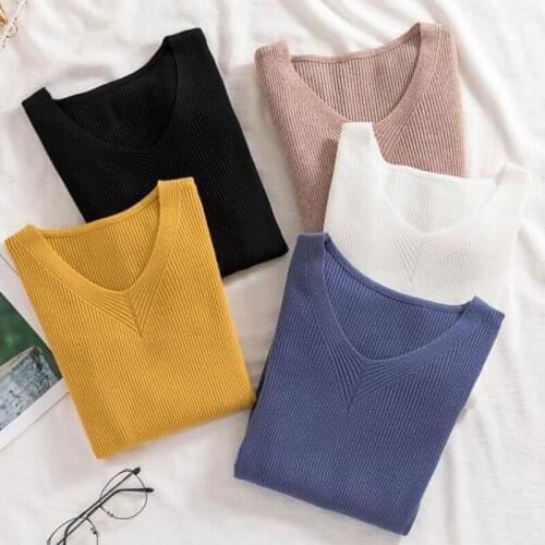 Luvsecmin Women's V-Neck Pullovers