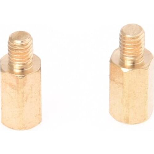 M3 Male x M3 Female 8mm Long Hexagonal Brass PCB Standoffs Spacers 50 Pcs