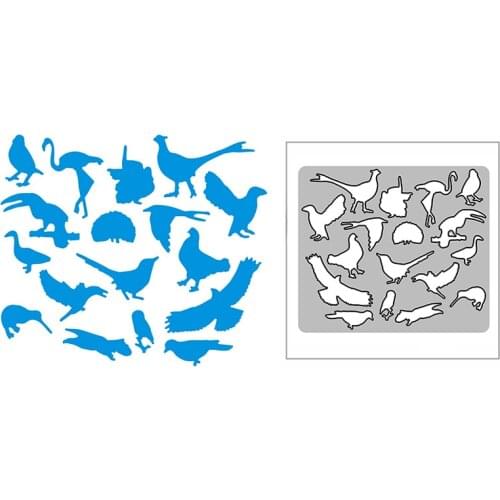 New Flamingo Duck Eagle Panel 2021 Metal Cutting Dies for DIY Scrapbooking and Card Making Embossing Craft Decorative No Stamps