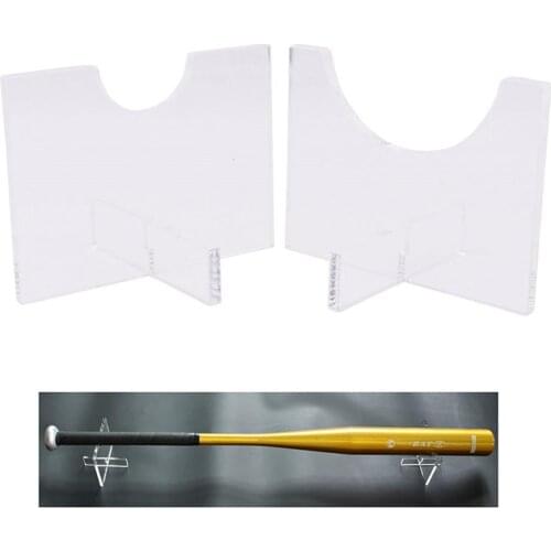 Baseball Bat Display Stand Acrylic Durable Clear Baseball Bat Bracket Horizontal Lightsaber Stand Holder
