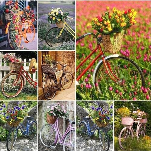 Square/Round Diamond 5D Diy Diamond Painting Flower Landscape Diamond Embroidery Cross Stitch Diamond Home Decoration