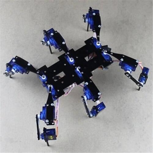 18 DOF Spider Robot Six Feet/Leg Hexapod 4 RC Mini Robotic Frame Chassis For Arduino 9g Servo Control DIY Toy Teaching Project