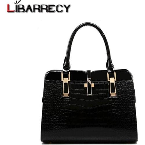 Luxury Designer Crocodile Pattern Women Handbag Solid Color Fashion Sequined Shoulder Bag High Quality Leather Messenger Bags