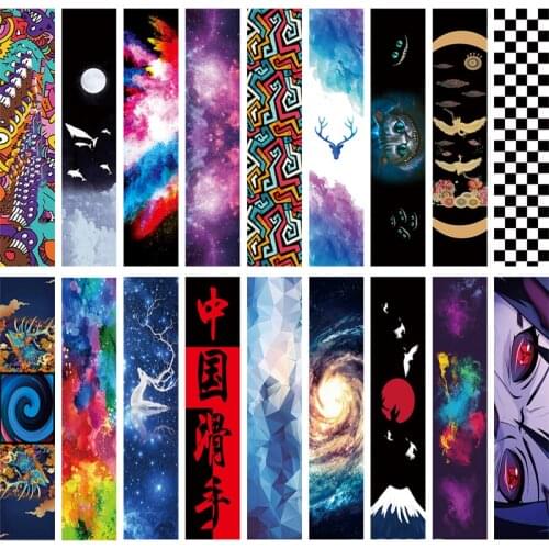120*25cm DIY Skateboard Sandpaper Anti-slip Longboard Griptape Scooter Cruiser Deck Paper For All Boards Self-adhesive