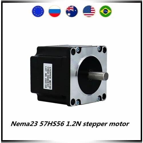1 kit 57HS56-3004A8 Nema23 stepper motor 1.2Nm 3A dc motor + motor driver TB6600 / DM542 / DM556 for CNC