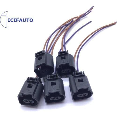 Cooling Water Pump Auxiliary Plug Pigtail Connectorfor Audi A3 Q3 TT VW Jetta Golf Passat Beetle Seat Skoda 1K0965561J 1J0973702