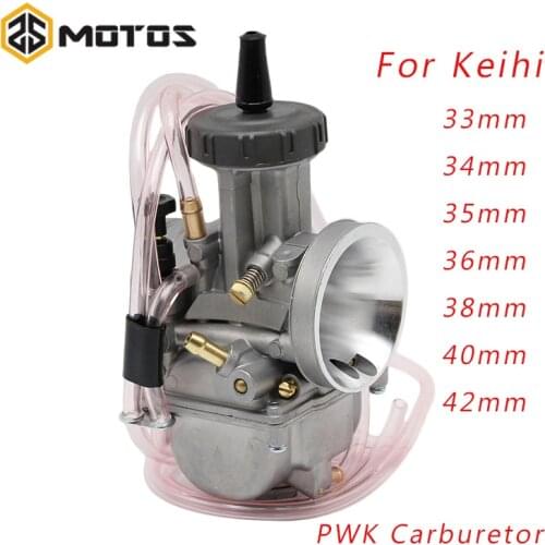 ZS MOTOS Motorcycle 2T/4T Engine For Keihin Carburetor 33 34 35 36 38 40 42mm PWK Motorcycle Carburador For Honda ATV Motor