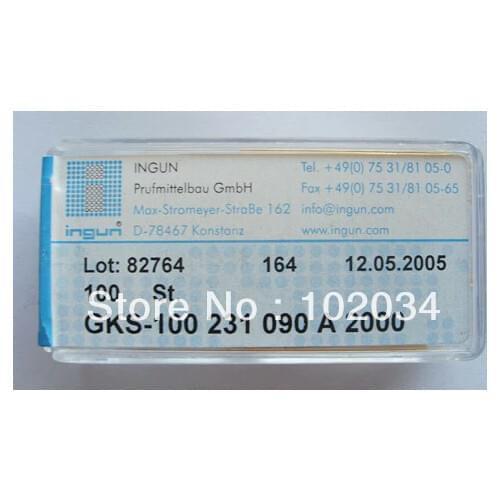100PCS/LOT 100% ORIGINAL INGUN GKS-100-231-090 GKS-100 231 090 A 2000 Spring Test Probe Pogo Pin made in Germany