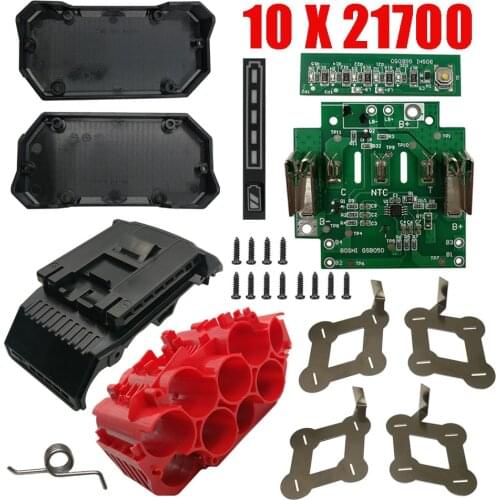 21700 BAT618 Li-ion Battery Plastic Case PCB Charging Protection Circuit Board Shell For Bosch 18V BAT610 BAT609 BAT618G BOX