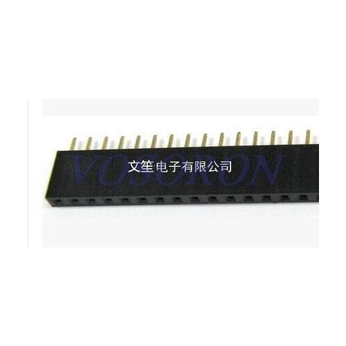 80pcs 1*40 Single Row Pin IC 40Pin Flat Header Socket 2.54mm 40PIN 1*40P Single row 1x40P row needles socket mother row