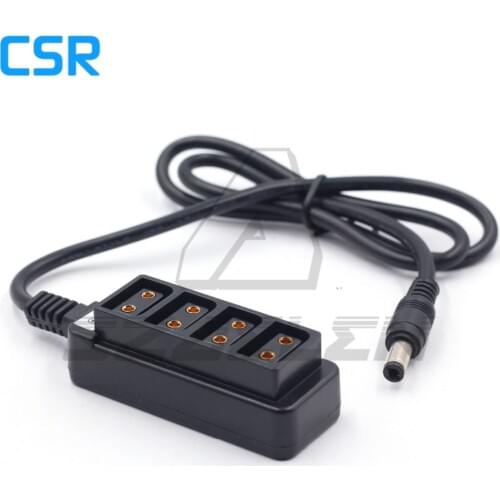 DC5.5/2.5 power plug to D-TAP plug female Camera Power Supply Distributor, fourway splitter 70CM