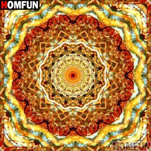 Homfun Full Square/Round Drill 5D DIY Diamond Painting "Mandala flower" 3D Embroidery Cross Stitch Home Decor Gift A11371