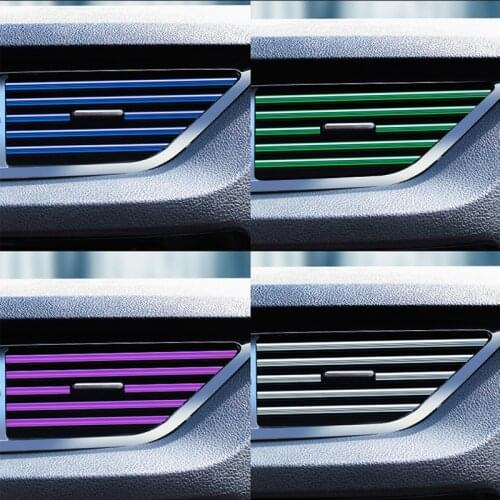 Car Protector Trim Strip Bumper Air Vent Grille Switch Rim Moulding For Citroen C4 C5 C3 Ford Focus 2 3 4 Fiesta Mondeo Kuga
