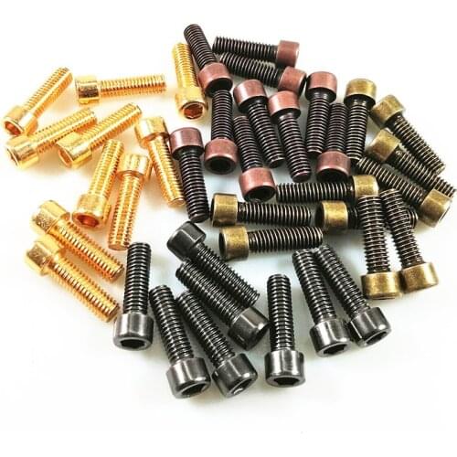 M6 10pcs Universal Motorcycle Fairing Bolts Screw Scooter Nuts Bolts Cafe Racer Dual Sport bike Cruiser Bobber