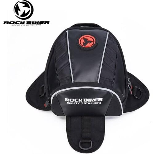Black Motorcycle Tail Bag Waterproof Back Seat Bags Motocross Cross Bag Multi-functional Motorcycle Tank Bag Outdoor Sport Gear