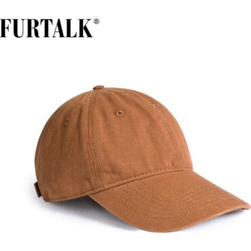 FURTALK Kids Solid Baseball Caps Boys Girls Summer Sun Caps Washed Cotten Kahki Hats Hip Hop Vintage Caps for Kids