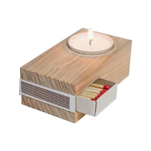 Didideko Wooden candle Holder candle and candlestick свеча и подсвечник vela y candelero