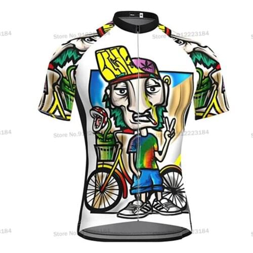Old Men Cycling Jersey Funny Short Sleeve Summer Bike Jersey Triathlon MTB Road Wear Cycling Top