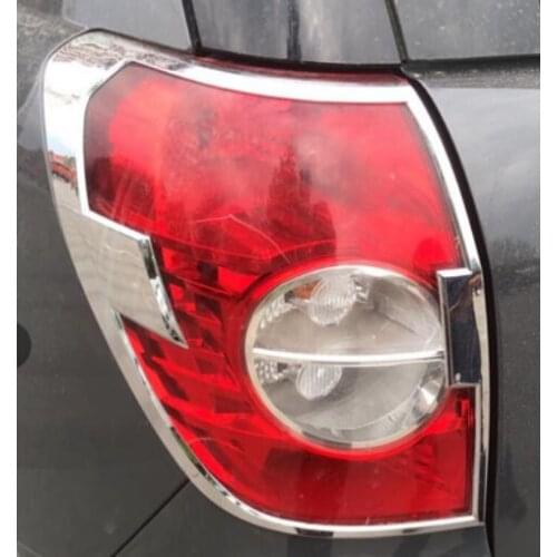 ABS Chrome Rear Headlight Lamp Cover Trim 2PCS Fit For Chevrolet Captiva 2012 2013 2014 2015