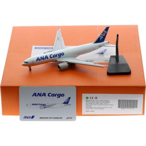 1:400 Alloy Collectible Plane Gift JC Wings EW4772010A ANA Cargo Boeing 777-200LRF Diecast Aircraft Jet Model JA771F Flaps Down