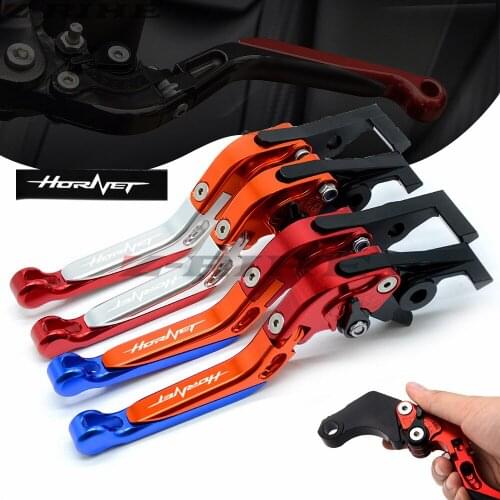 Laser Logo (Hornet) CNC Adjustable Motorcycle Brake Clutch Levers For Honda CB900 CB 900 Hornet 2001-2008 2003 2004 2005