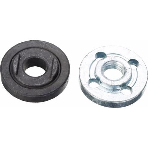 Mayitr M10 Angle Grinder Flange Kit Lock Nut Inner Outer Set Lathe Machining of Steel Angle Grinder Accessory Power Tool
