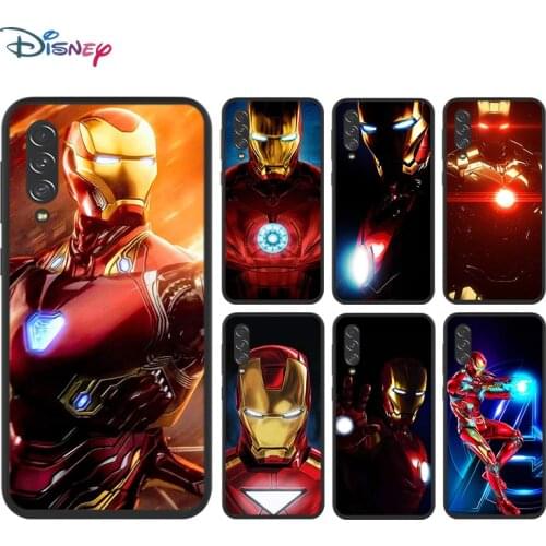 Marvel Super Hero Avengers Iron Man for Samsung Galaxy A90 5G A80 A70S A60 A50S A30S A20E A20S M02 TPU Silicone Black Phone Case