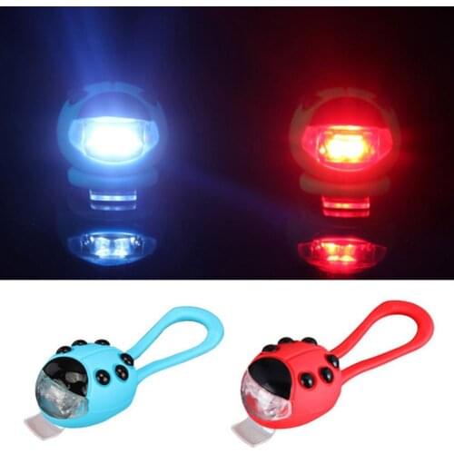 Led Ladybug Bicycle Warning Front Light Safety Headlight for Scooter
