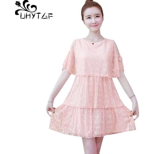 Летние платья с кружевом UHYTGF China At AliExpress