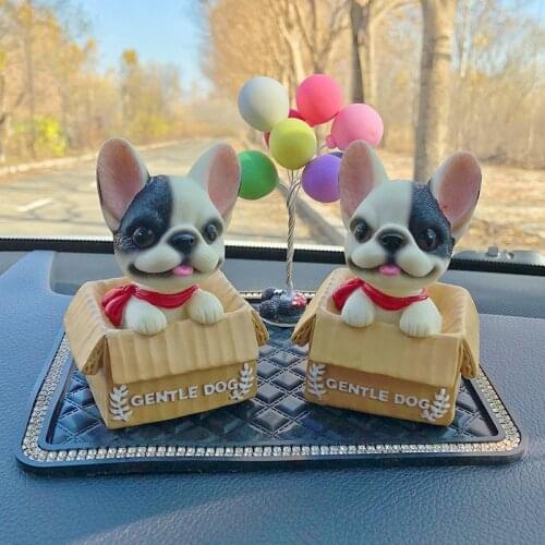 Cute Anime Car Shaking Head Doll Decoration Shakng Head Pet Dog Car Interior Decoration Car Interior Accessories Coche